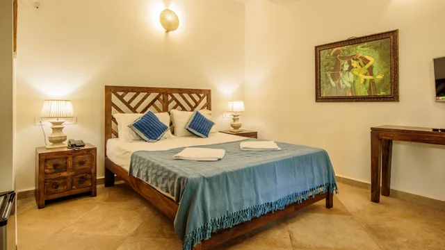غرفة ديلوكس بسرير كوين بإطلالة على الحديقة، Little India Beach Cottages 2/3