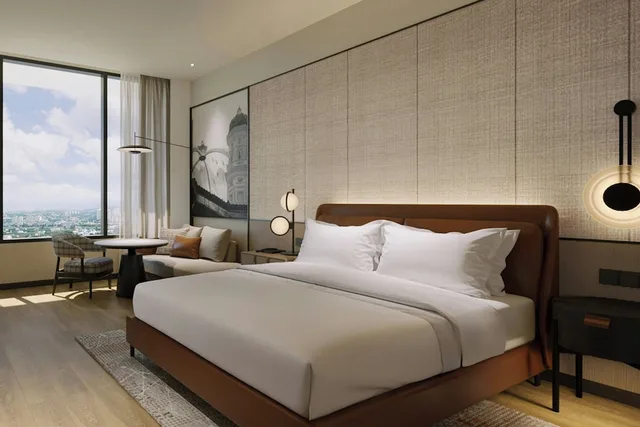 غرفة كلوب بسرير كينج، Sheraton Johor Bahru 1/9