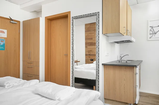 Basement, Studio, Twin Beds، Einholt Apartments 3/6
