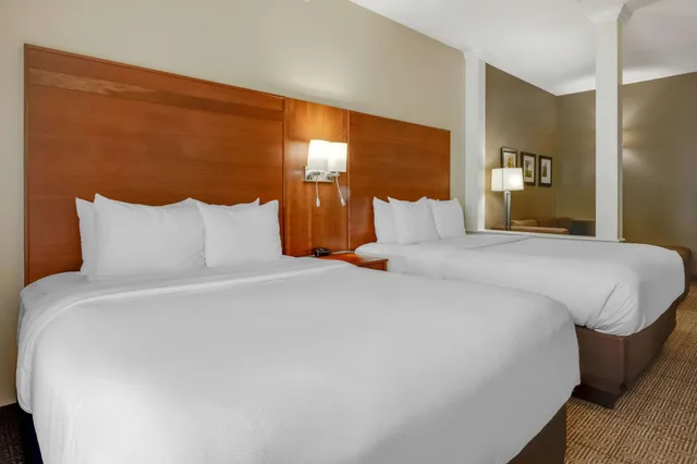 جناح بسريرين كوين مع أريكة في طابق مرتفع، Comfort Suites Hotel and Conference Center, Berlin OH 2/6