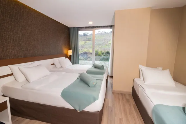 غرفة ثلاثية بإطلالة على الجبل، Tilya Resort Hotel Trabzon 3/8