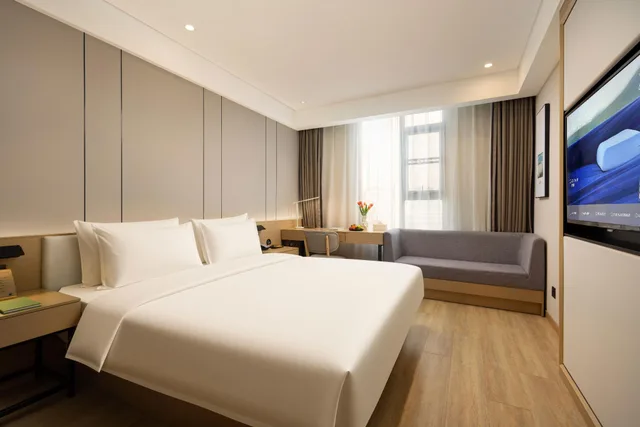 غرفة كومفورت بسرير كوين، Atour Light Hotel Wuchang Railway Station Wuhan 2/2