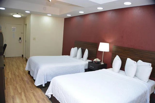 جناح بسريرين مزدوجين بمطبخ صغير، Red Roof Inn Plus Suites Chattanooga Downtown 1/7