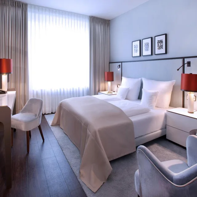 غرفة ديلوكس بسرير مزدوج، Ameron Hotel Konigshof Bonn 1/6
