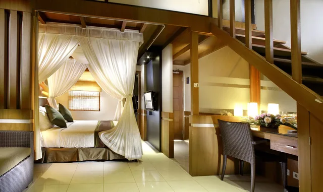 جناح عائلي بسرير كوين وسريرين منفصلين بغرفتي نوم، The Banyumas Villa 5/8