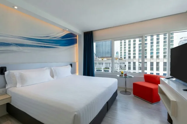 جناح ديلوكس بسرير كينج بإطلالة على المدينة، Centara Watergate Pavilion Hotel Bangkok 3/7