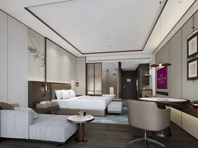 غرفة قياسية بسرير كينج لذوي الإعاقة، Crowne Plaza Xinghua by IHG 1/1