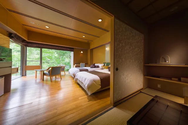 Japanese Western, Mountain View, Outdoor Bath، Bettei Senjyuan 1/1