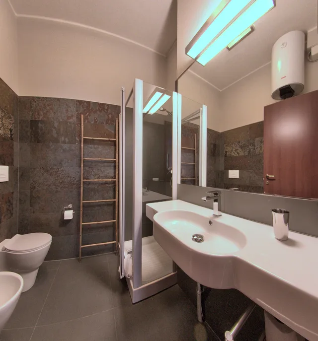 شقة كبيرة بسرير مزدوج بغرفة نوم واحدة مع أريكة، Milan Apartment Rental 6/7
