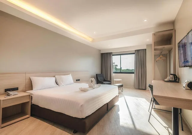 غرفة ديلوكس بسرير مزدوج، The Rich Hotel Korat 1/1