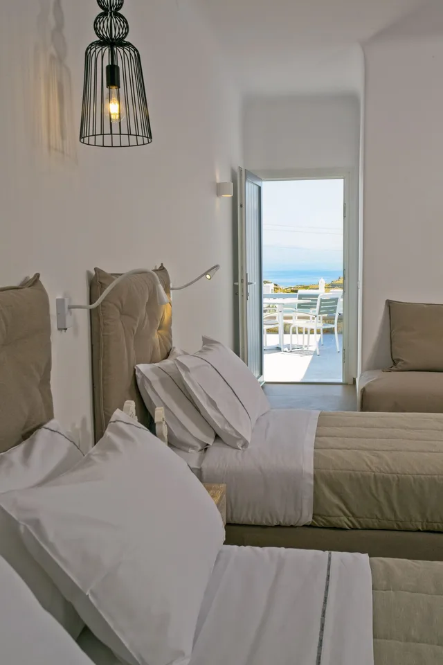 غرفة ديلوكس ثلاثية بثلاثة أسرّة، Nida Mykonos 1/5
