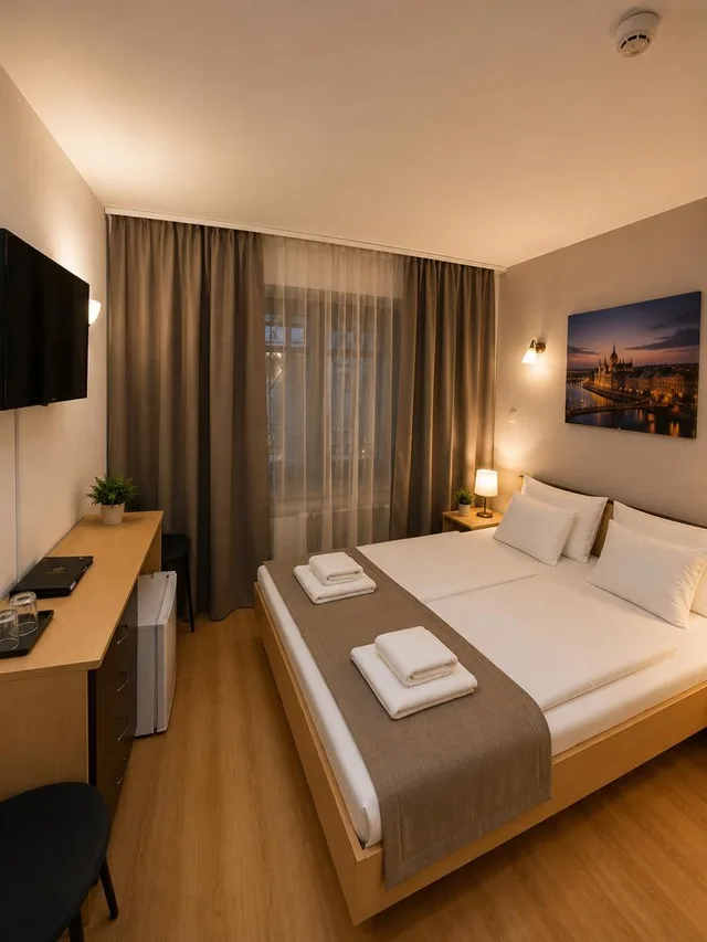 غرفة كلاسيكية بسريرين منفصلين، Esprit Hotel Budapest 1/2