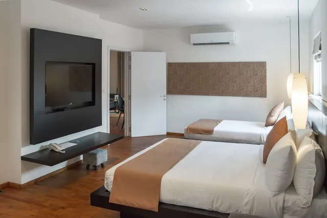 شقة عائلية بسرير كوين وسرير فردي، Tao Riverside Residence 3/4
