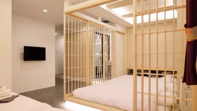 غرفة ديلوكس بسريرين مزدوجين وفرشتي فوتون، Hotel Imagine Kyoto 7/10