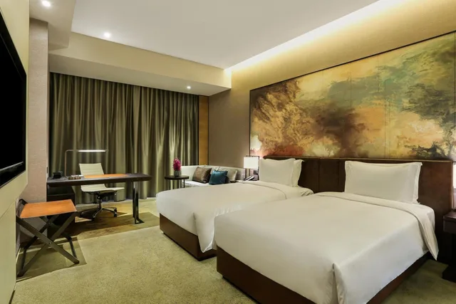 غرفة قياسية بسرير فردي بإطلالة على النهر، CROWNE PLAZA CHENGDU WENJIANG 2/7