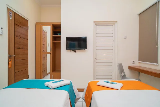 غرفة سوبيريور بسريرين منفصلين، Sans Hotel Fif Fa Malang (ex OYO 3798 Fif fa Inn Pisang Kipas) 5/10