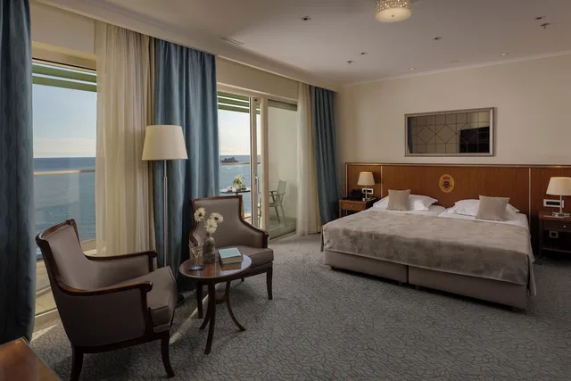 غرفة كلاسيكية بسرير مزدوج بإطلالة على البحر بشرفة، Hotel More Dubrovnik - Adults Only 2/10