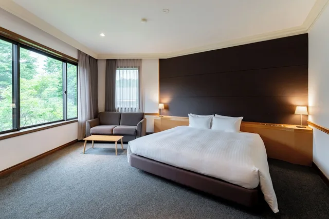 غرفة غراند بسرير مزدوج مع أريكة، Hotel Sierra Resort Hakuba 3/10