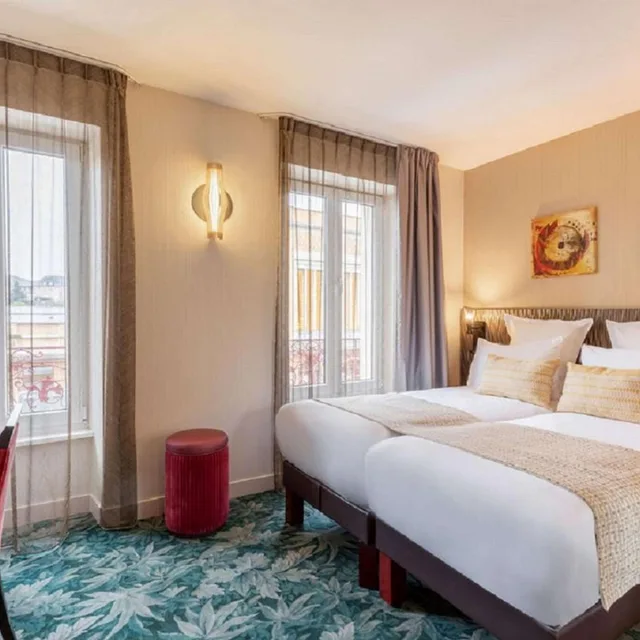 غرفة كومفورت كبيرة بسرير فردي وسرير كوين، Best Western Plus Hotel Belfort Centre Gare 2/5