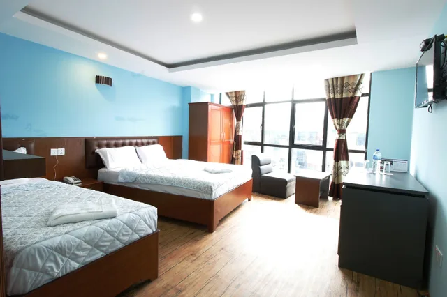 غرفة ديلوكس بسرير مزدوج، Everest Holiday Inn 2/4