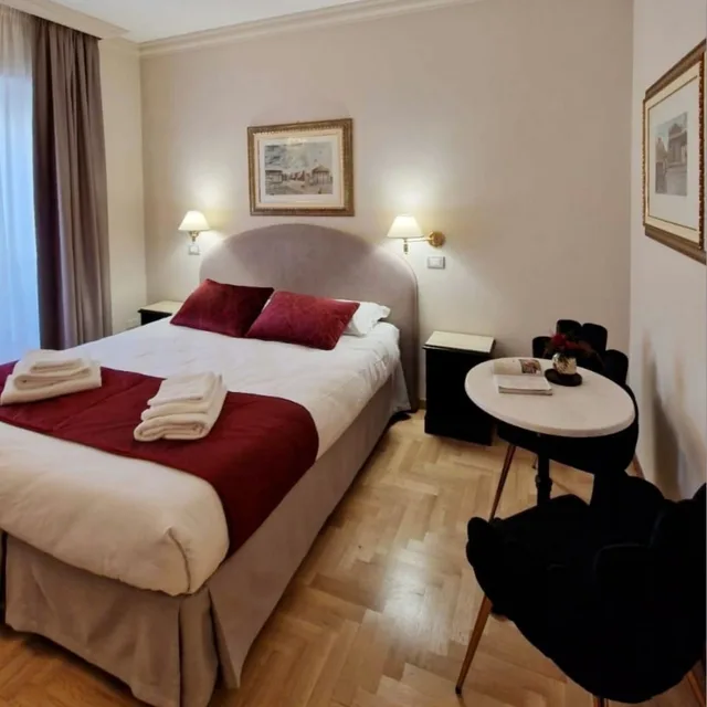 غرفة أساسية بسرير مزدوج أو سريرين منفصلين بغرفة نوم واحدة، Boncompagni Suite 6/10