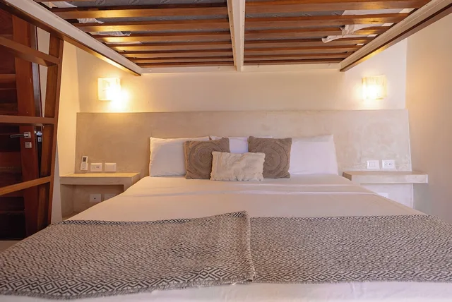 جناح جونيور بسرير كينج وسرير بطابقين بإطلالة على المدينة بغرفة نوم واحدة بمطبخ، Casa Astral Holbox Boutique and Apartments 4/10