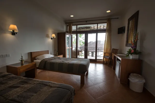 غرفة قياسية بسريرين منفصلين بإطلالة على المسبح، Ecosfera Hotel 1/1