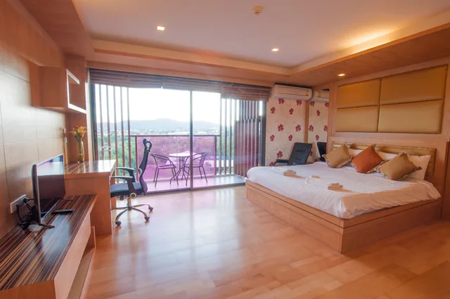 استوديو ركني بسرير كينج مع أريكة، Rocco Huahin Condominium 1/2