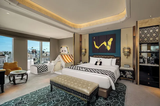 غرفة ديلوكس عائلية، Wanda Reign Chengdu 2/4