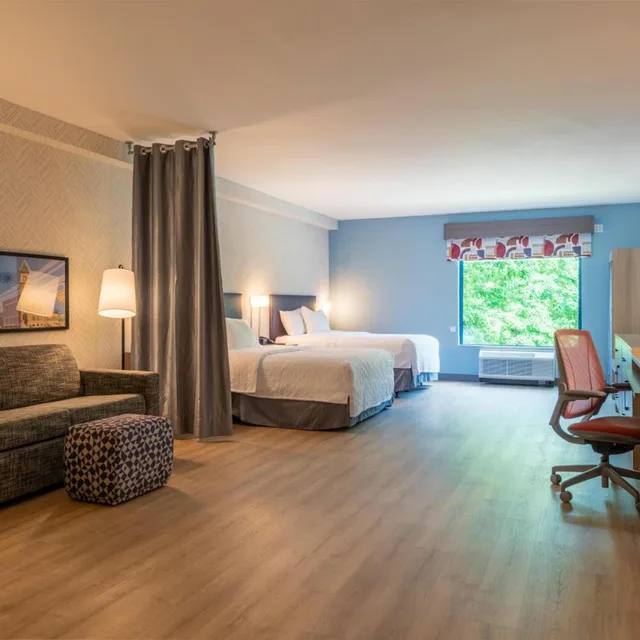 Studio, Suite, 2 Queen Beds, Bathtub, Accessible, Home2 Suites by Hilton North Attleboro 2/6