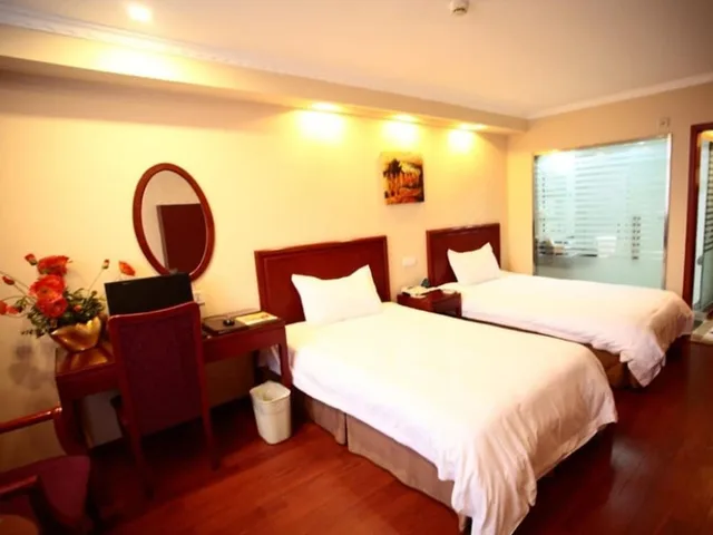 غرفة بسريرين منفصلين، GreenTree Inn Huaian Chuzhou Dadao Hotel 3/4