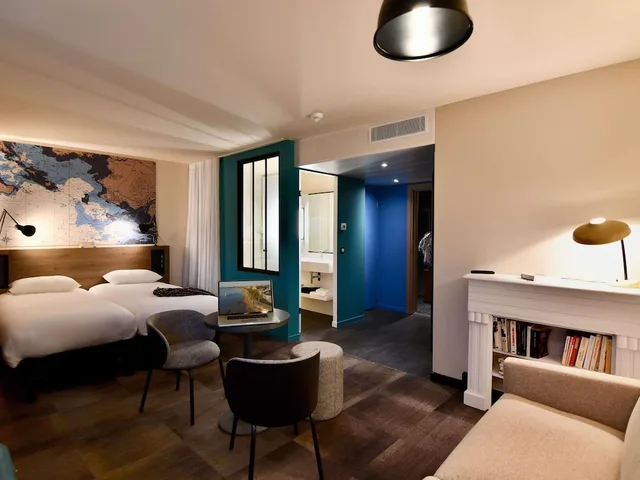 جناح بسرير مزدوج مع أريكة، Ibis Styles Saint Nazaire Centre Gare 1/3