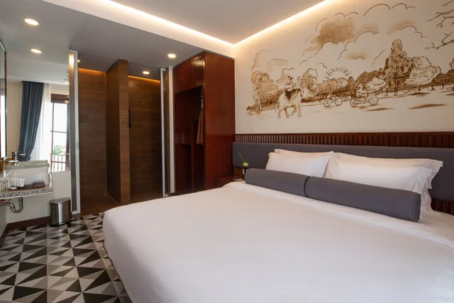 غرفة بسرير كينج بحمام خاص، The Twizt - Lifestyle Hostel 2/8
