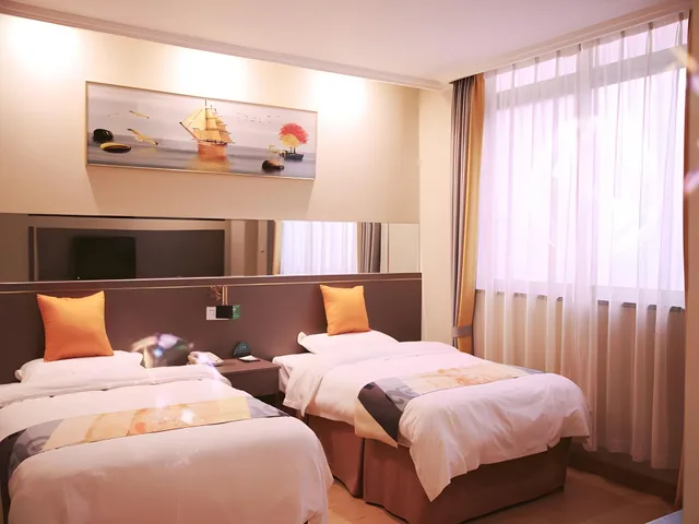 غرفة ديلوكس بسريرين منفصلين، GreenTree Inn Zhenjiang Yangzhong North Gangdong Road Food Street Express Hotel 1/1