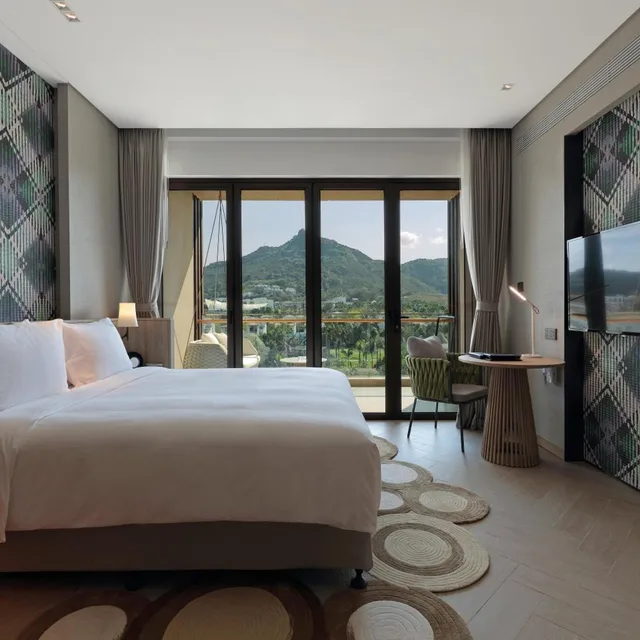 جناح بسرير كينج بإطلالة على الحديقة بغرفتي نوم، Holiday Inn Resort Qionghai Guantang 5/7