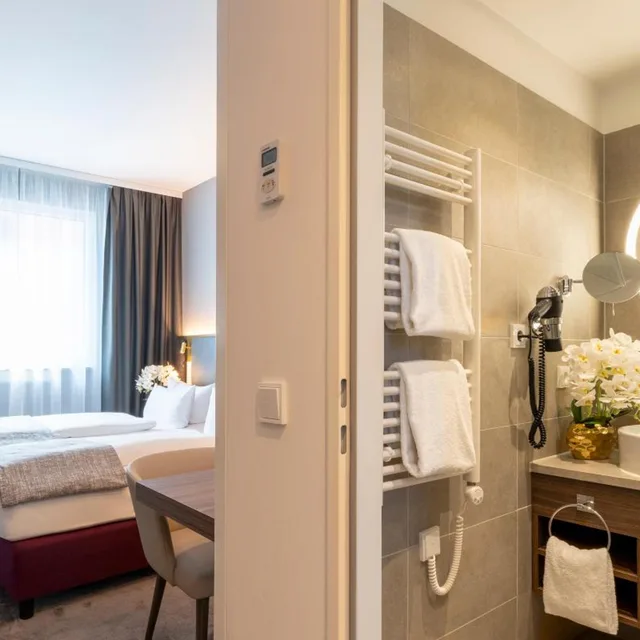 غرفة بسريرين منفصلين، Plaza Premium Muenchen 10/10