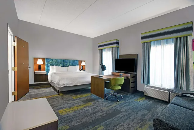 استوديو بسرير كينج مع أريكة لذوي الإعاقة، Hampton Inn And Suites Augusta West 3/10