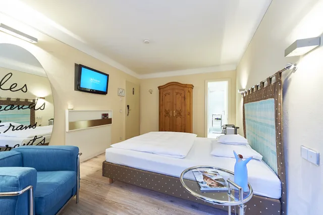غرفة صغيرة بسرير كوين، Hotel Schwanen Metzingen 3/7