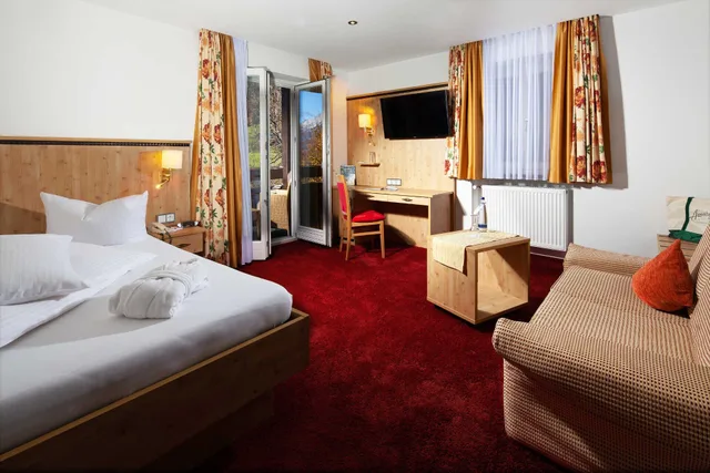 غرفة كومفورت مفردة بسرير فردي، Hotel Alpenhof 3/9