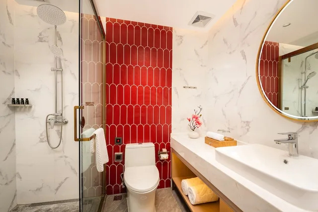 غرفة بريميوم بسريرين منفصلين، Guangzhou Wogo Yuanbao Hotel (Zhujiang New Town) 3/3
