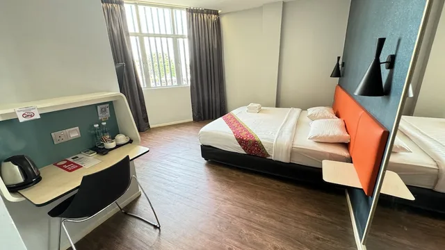 غرفة تنفيذية بسرير كينج، Win Win Boutique Hotel Port Dickson 3/8