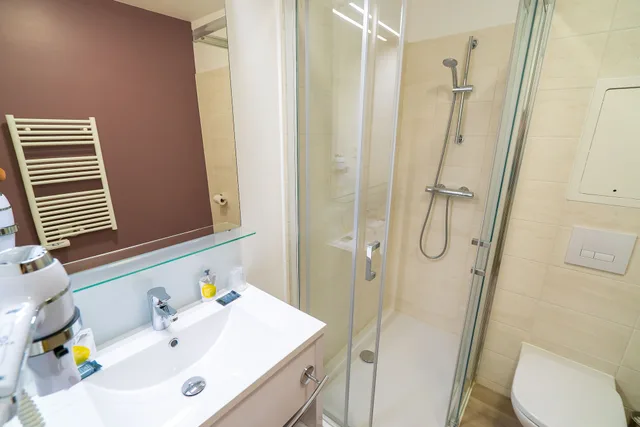 استوديو بسرير كوين بإطلالة على النهر بشرفة مع أريكة، All Suites Appart Hotel Choisy Le Roi 4/6