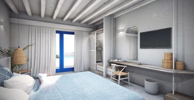 غرفة بانورامية بسرير مزدوج بشرفة، Lindos Portes Suites 6/10