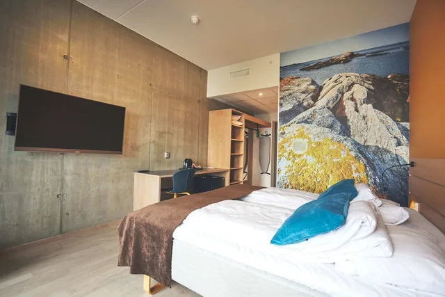 غرفة قياسية بسرير مزدوج، Hjorten Hotell Hitra 3/5
