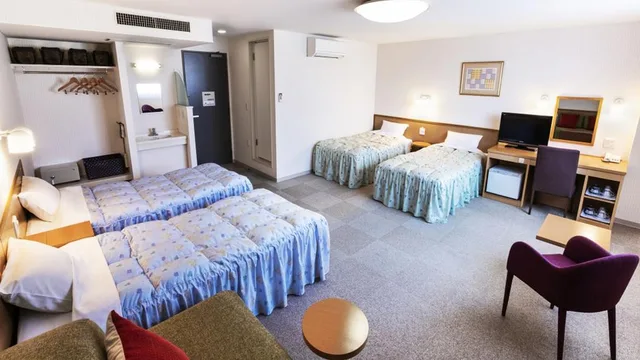 غرفة رباعية بأربعة أسرّة، ISLAND INN RISHIRI 1/1