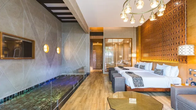 فيلا بسرير كينج وسرير فردي مع أريكة، La Miniera Pool Villas Pattaya 1/1