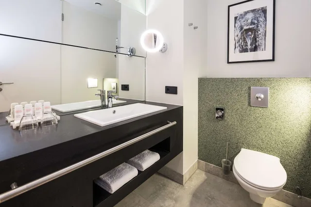 غرفة سوبيريور بسريرين منفصلين بإطلالة على الحديقة، Radisson Blu Hotel Cologne 8/9