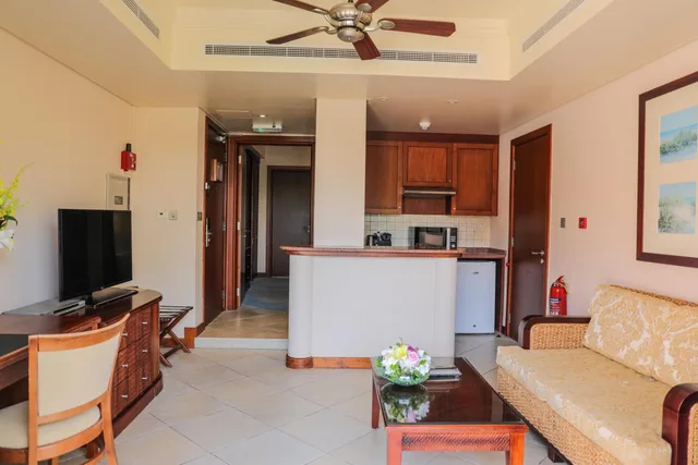 1 Bedroom, Garden, Villa, Sea View, Private Garden, Living Area, Terrace، Danat Jebel Dhanna Resort 1/2