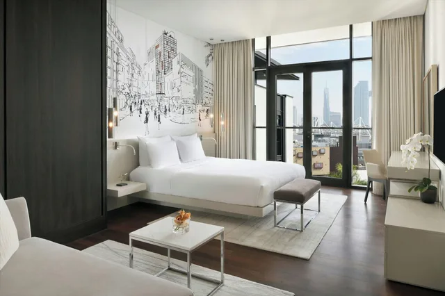 غرفة بريميوم بسرير كينج، La Ville Hotel And Suites City Walk Dubai Autograph Collection 1/3
