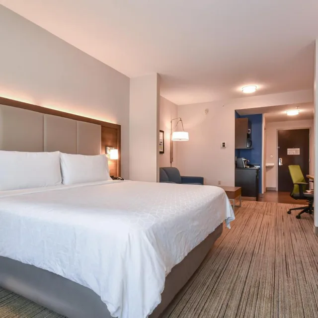 1 Bedroom, Suite, King Bed, Sofa, Holiday Inn Express Suites Charlotte Southeast Matthews 1/2